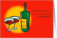 Wine Tasting Party Invitation card