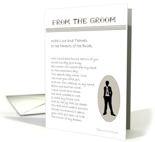 Thank You from the Groom card (788775)