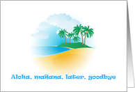 Island Vacation Bon Voyage card