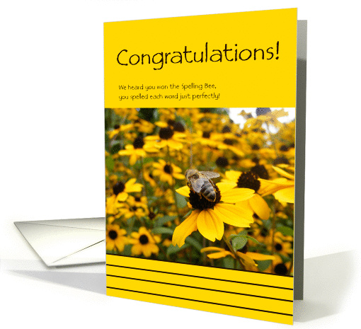 Spelling Bee Winner Congratulations card (934473)