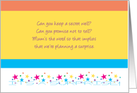 Surprise Birthday Party Invite with Stars card