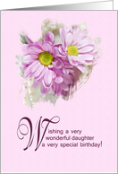 Daughter Birthday with Daisies card