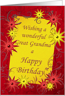 Great Grandma Birthday Stars card
