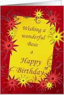 Boss, Birthday Stars card