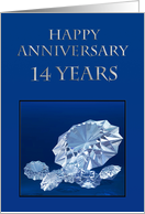 Diamonds, 14 year anniversary card