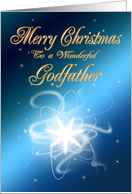 For godfather, an abstract Christmas star card