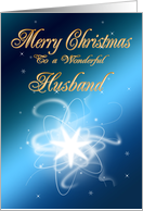 For husband, an abstract Christmas star card