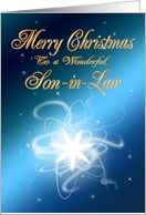 For son-in-law, an abstract Christmas star card