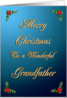 Grandfather Elegant Christmas card