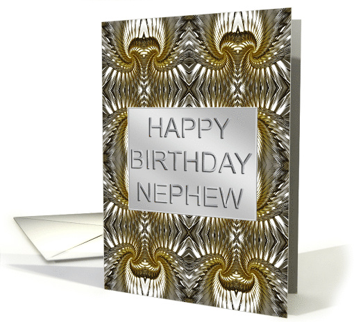 Nephew Birthday Metal Abstract card (234072)