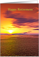 Happy Retirement Beautiful Sunset card