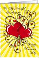 Grandparents Entwined Hearts Valentine’s Day card