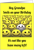 Grandpa Funny Birthday Smile card