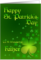 Father St Patrick’s Day Shamrocks card