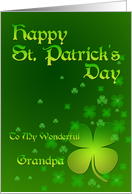 Grandpa St Patrick’s Day Shamrocks card