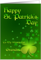 Grandma St Patrick’s Day Shamrocks card