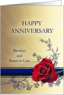 Brother and Sister-in-Law, Wedding Anniversary card