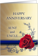Aunt and Uncle Wedding Anniversary , card