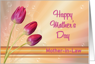 Mother-in-Law Mother’s Day with Tulips and Bubbles card