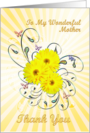 Mother Thank You Daisies card