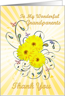 Grandparents Thank You Daisies card