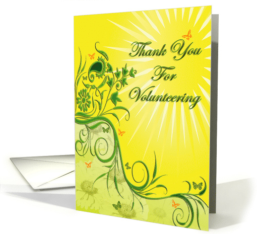 Thank You for Volunteering card (468628)