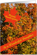 Daughter Thanksgiving card