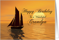 Grandpa Birthday Yacht card