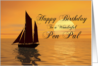 Pen Pal Birthday Yacht card