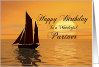 Partner Birthday Yacht card