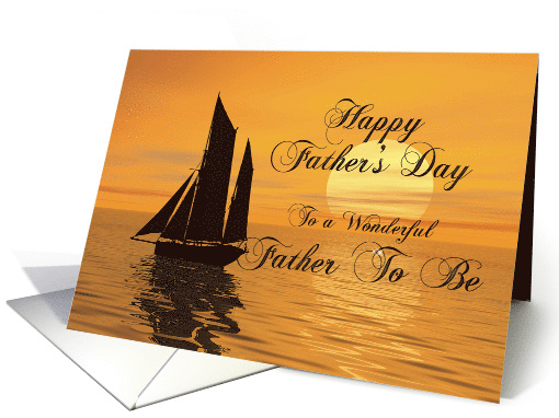 Father-to-be Father's Day Yacht card (526670)