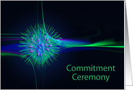 Commitment celebration Invitation Abstract card
