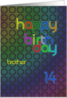 Brother 14th Birthday card