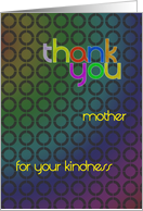 Abstract Thank You Mother card