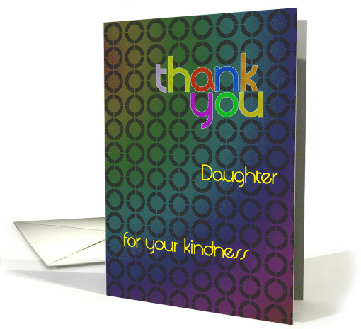 Abstract Thank You Daughter card (696662)
