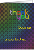 Abstract Thank You Daughter card