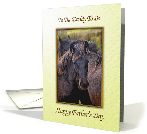 Daddy To Be, Father's Day Horse card (700267)