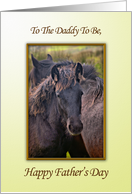 Daddy To Be, Father’s Day Horse card