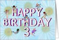 3rd Birthday Fairies card
