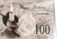 Grandmother 100th Birthday Traditional card