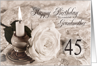Grandmother 45th Birthday Traditional card
