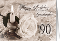 Grandmother 90th Birthday Traditional card