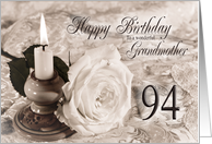 Grandmother 94th Birthday Traditional card