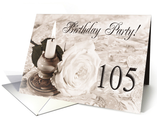 106th Birthday Party Traditional card (761917)