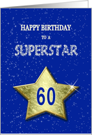60th Birthday for a Superstar card