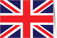 Union Jack card blank for your verse or note card