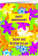 Sister & Brother-in-Law Anniversary with Fabulous Flowers card
