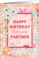 Partner Birthday Craft Look card