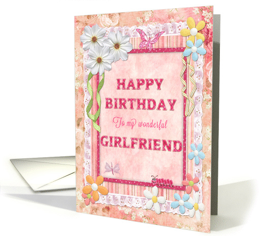 Girlfriend Birthday Craft Look card (944860)