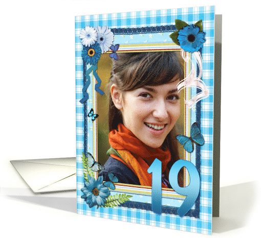 19th Birthday Photo Craft Look card (947618)
